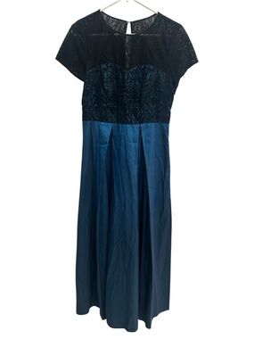 Elegant Navy Lace  Dress